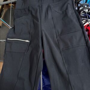 Halara Black Legging With Zipper Detail